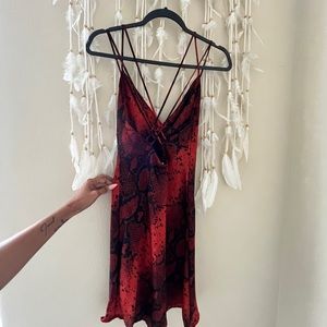 Mini slip dress
